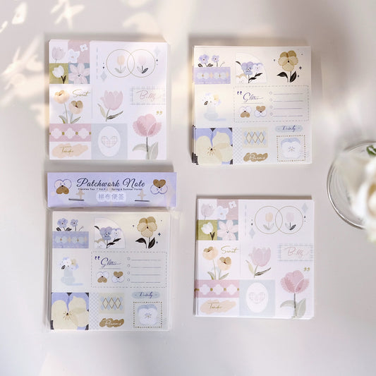 Freckles Tea- Vol.4 | Patchwork Note | 50pcs Memo Pad |Ephemera Paper