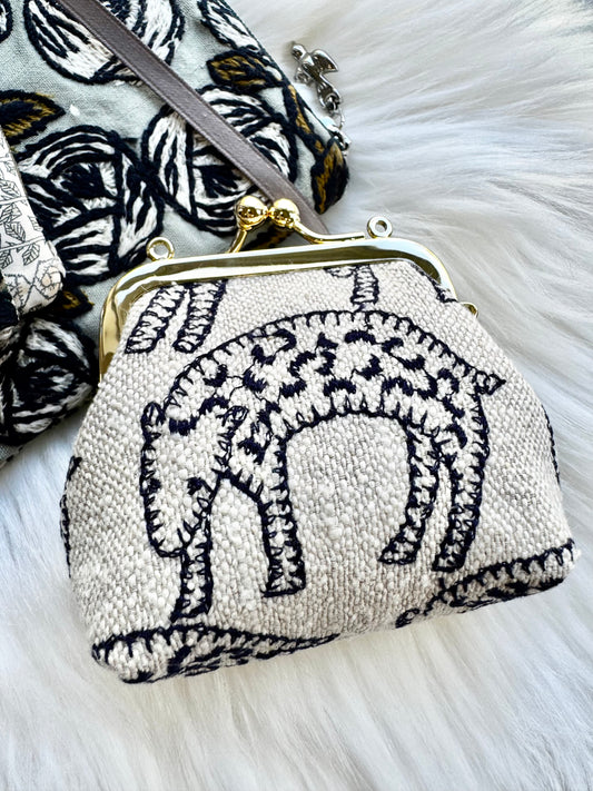 ESH Exclusive Collection - Kiss Lock Pouch | Handmade Products | mina perhonen Fabric | Journaling Accessories