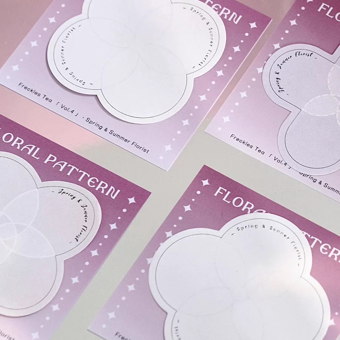 Freckles Tea- Vol.4 | Flower Pattern | 30pcs |Ephemera Paper