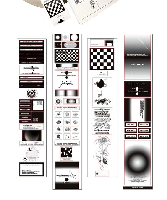 CG - Black Hole Travel Guide | 4.5cm Pre Cut Sticker Tape | Release Paper