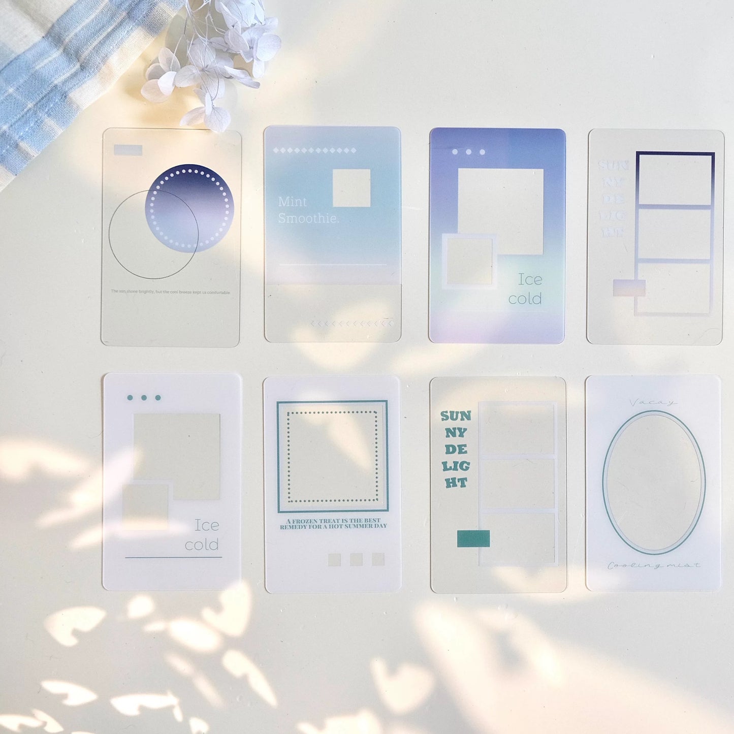 NEW! Freckles Tea- Vol.4 Mint Smoothie | 12pcs PVC Card | Ephemera Paper