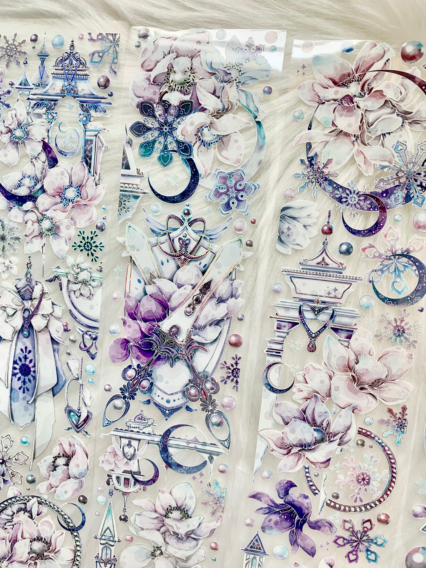 YYR Studio - Magnolia | 6cm Laser Sliver PET Tape | Release Paper