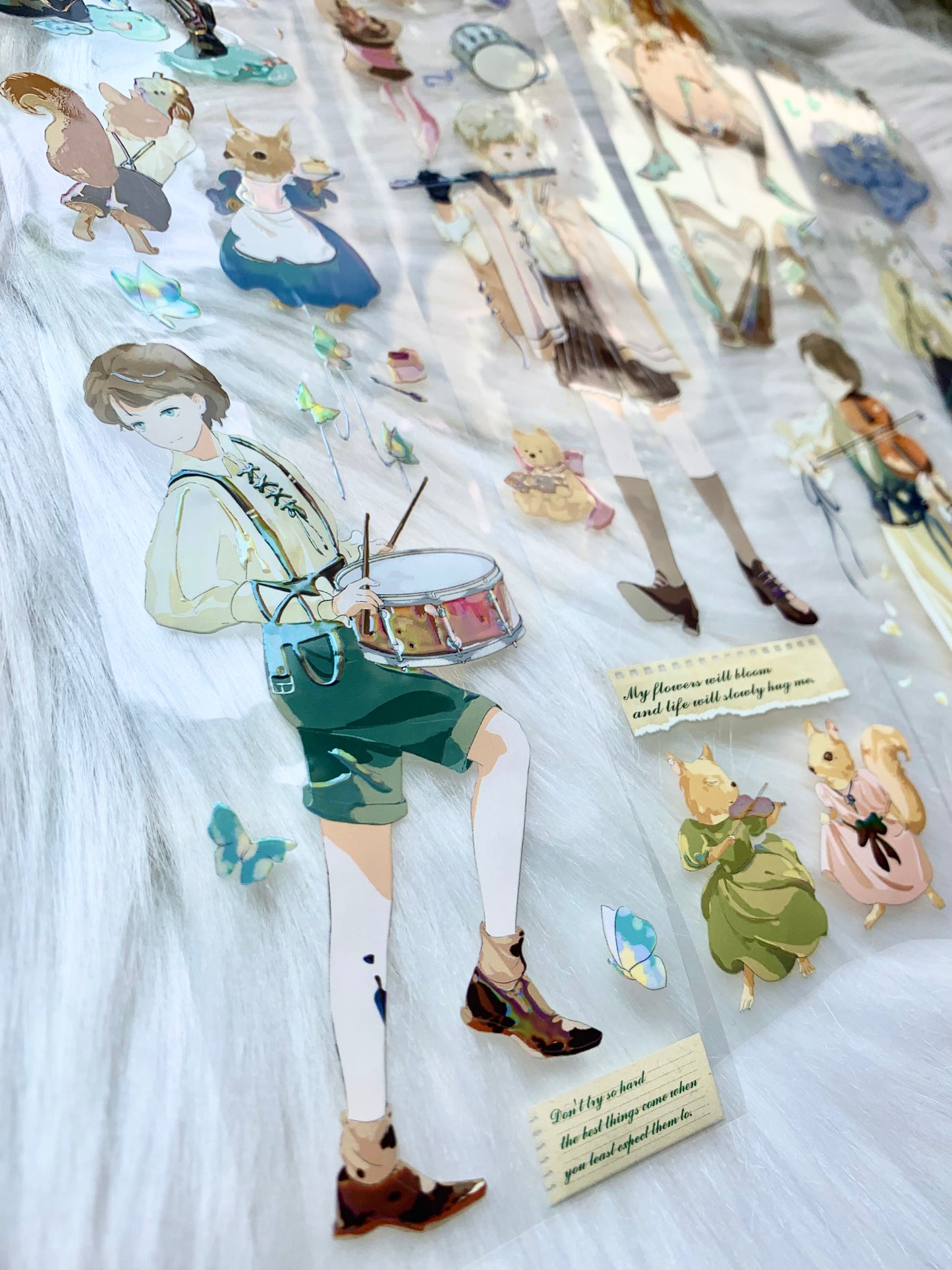 YYR - Concert | 6cm Iridescent PET Tape | Release Paper