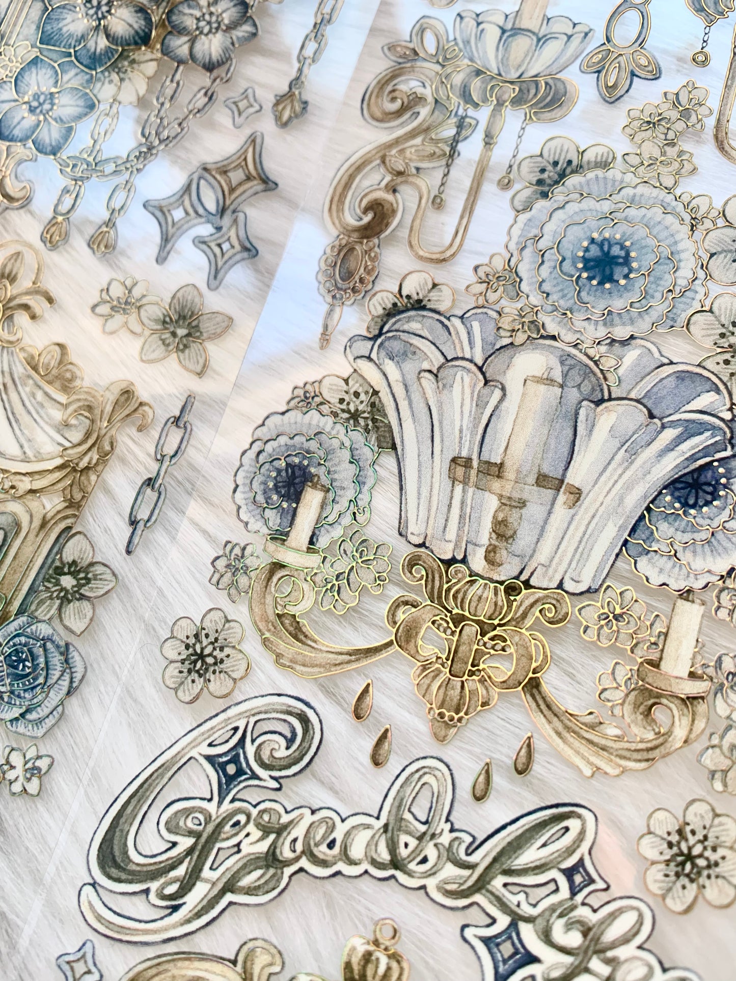 Likey -Gilding | 6.5cm Laser Gold PET Tape | Release Paper