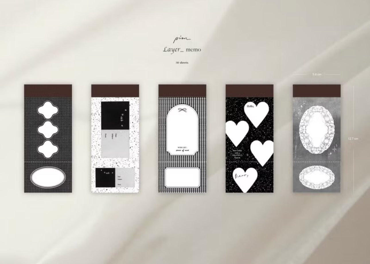 Pion - Layer | 50pcs Notebook | Ephemera Paper