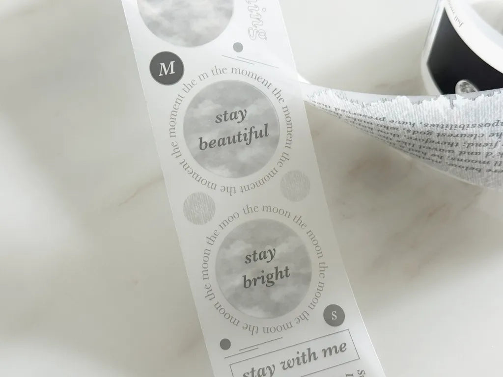 TOP Studio - Moonlight | 5cm Matte PET Tape |  Release Paper