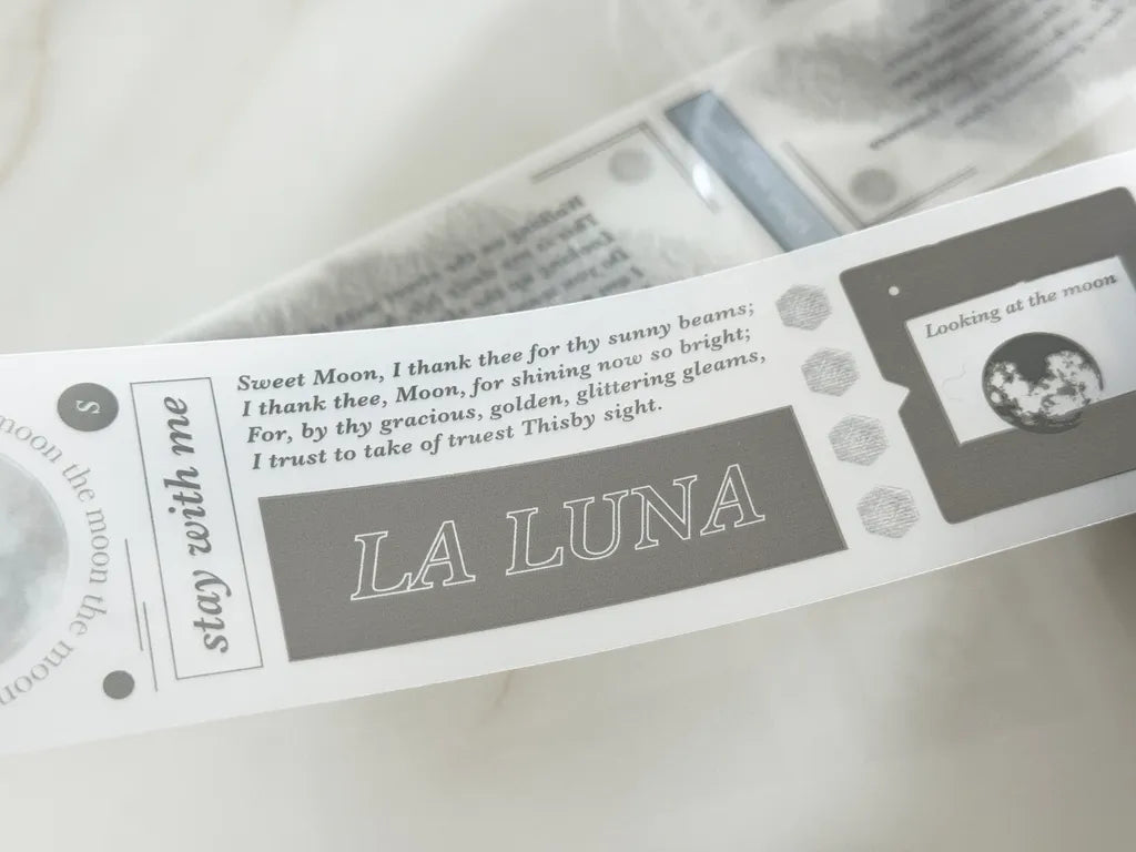 TOP Studio - Moonlight | 5cm Matte PET Tape |  Release Paper