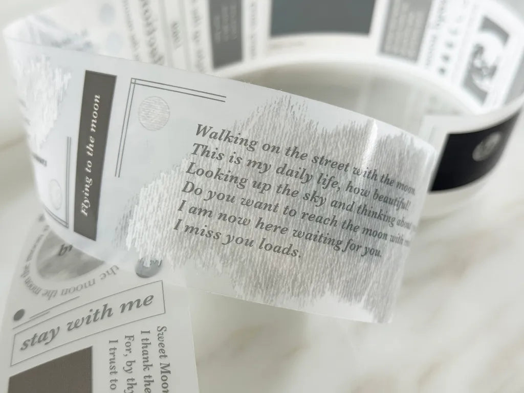 TOP Studio - Moonlight | 5cm Matte PET Tape |  Release Paper