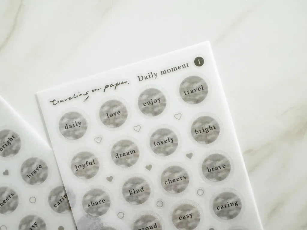 NEW! TOP Studio - Daily Moment | 2 Sheets | Rub On Sticker