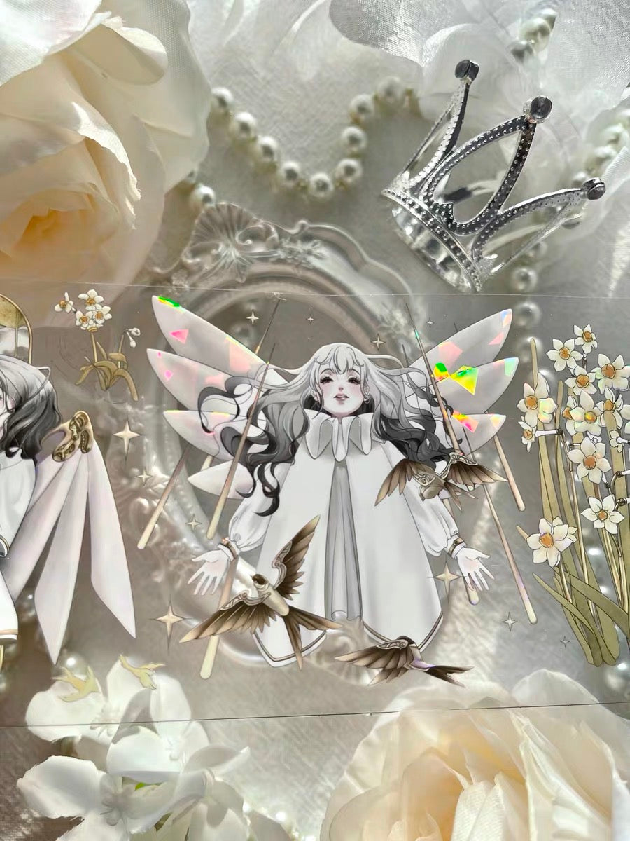 YYR - If I am a bird | 7cm Iridescent PET Tape | Release Paper