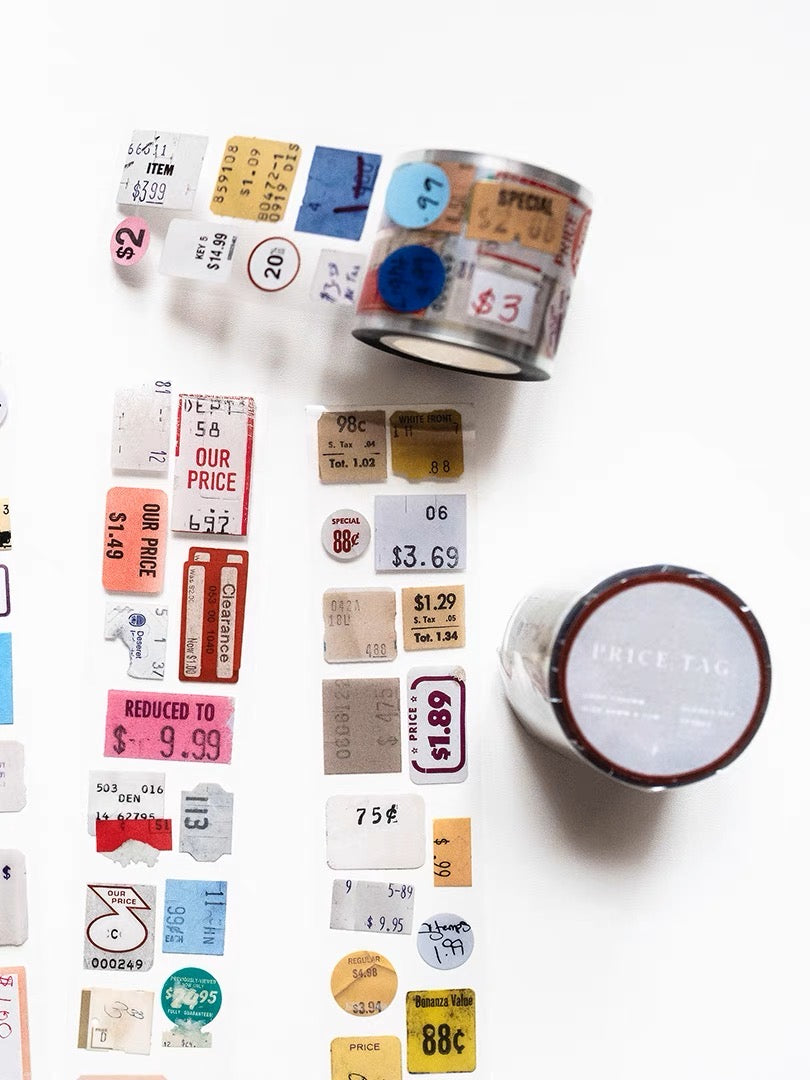 Jr.journal - Price Tag | 4cm PET Tape | Release Paper