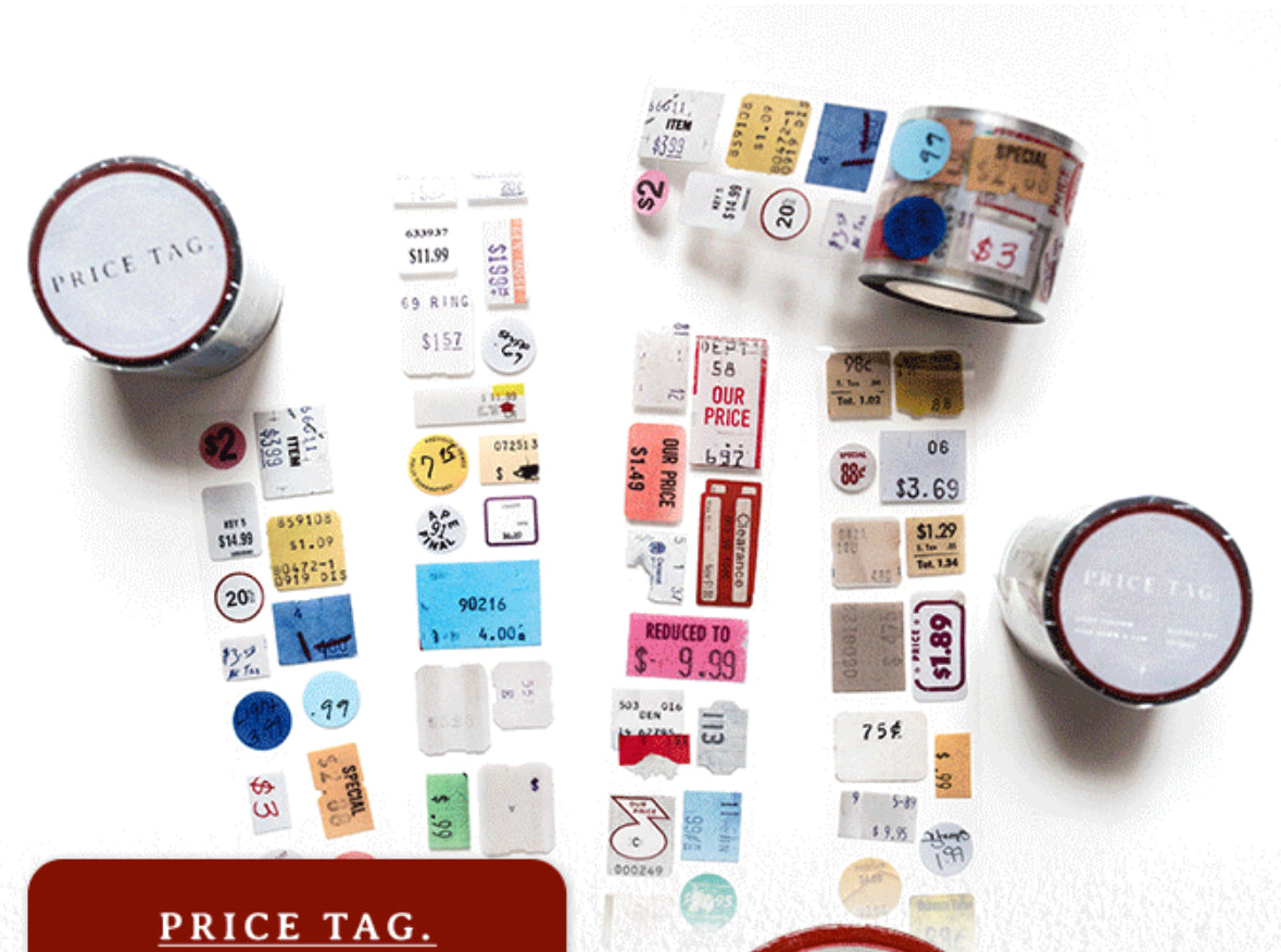 Jr.journal - Price Tag | 4cm PET Tape | Release Paper