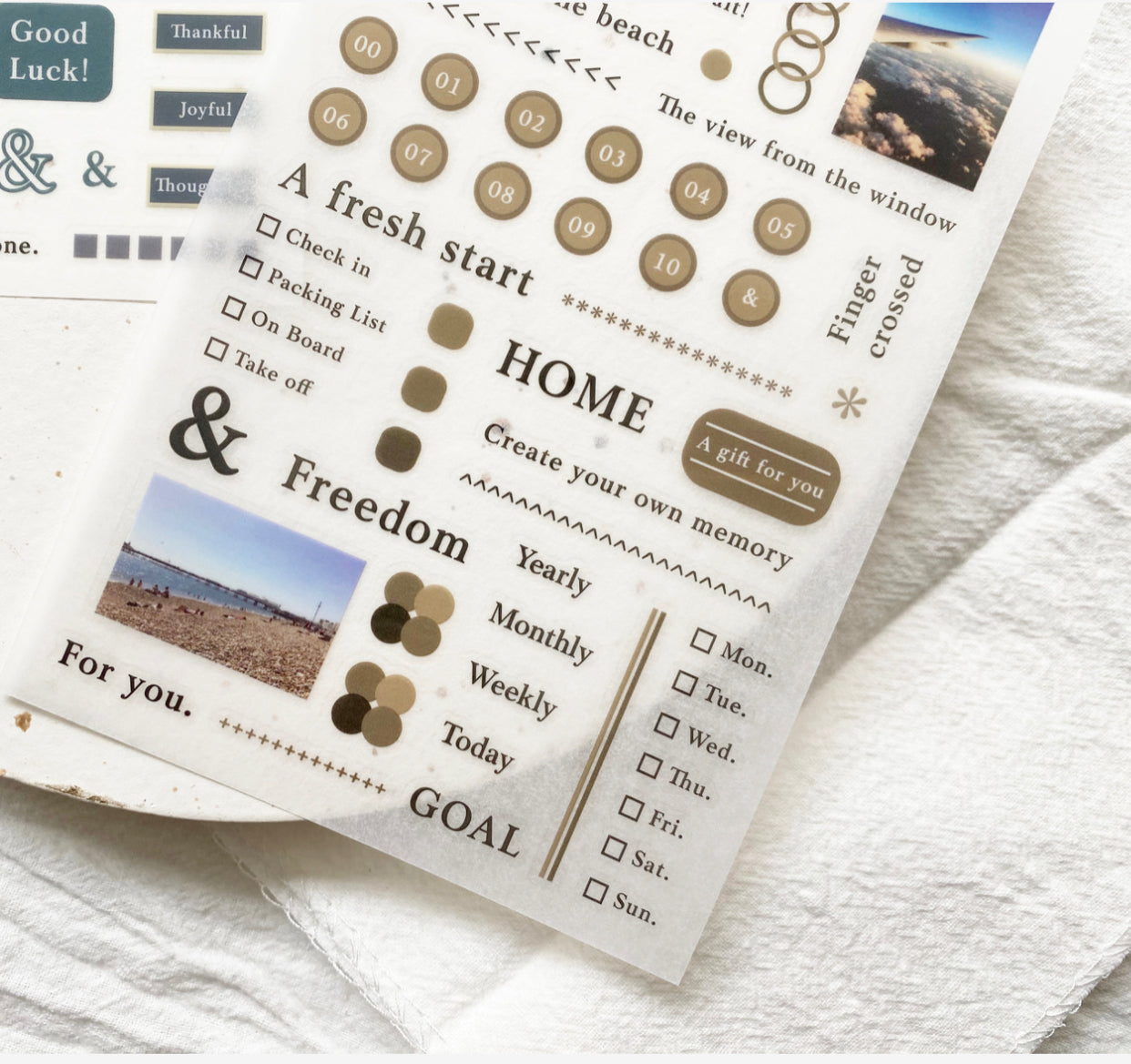 TOP Studio - Mil Of _ | 2 Sheets | Rub On Sticker