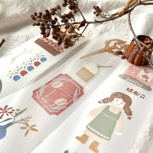 Breezy Studio -お花屋さん-  Pavilion | 5cm Matte PET Tape |  Release Paper
