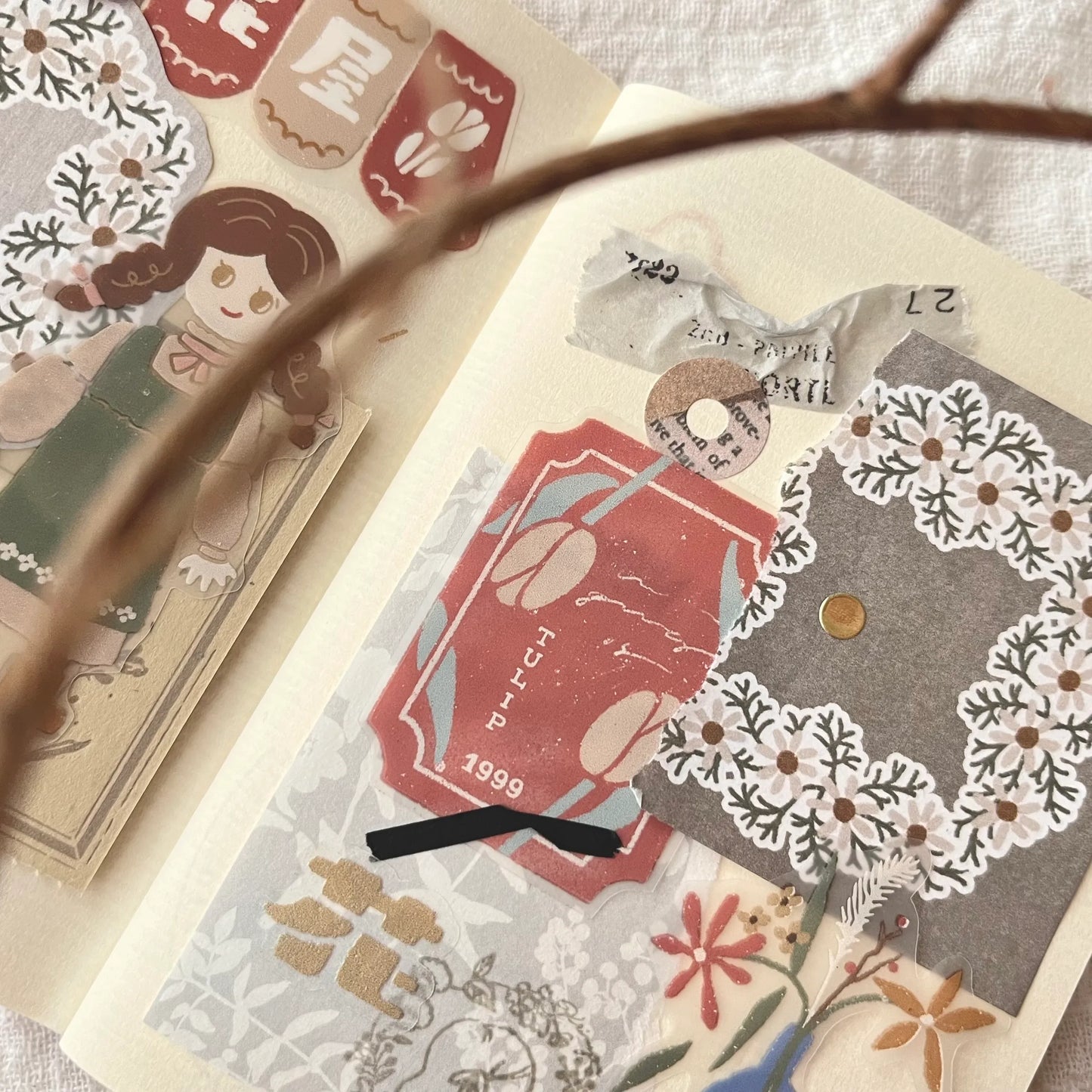 Breezy Studio -お花屋さん- Pavilion | 5cm Matte PET Tape | Release Paper