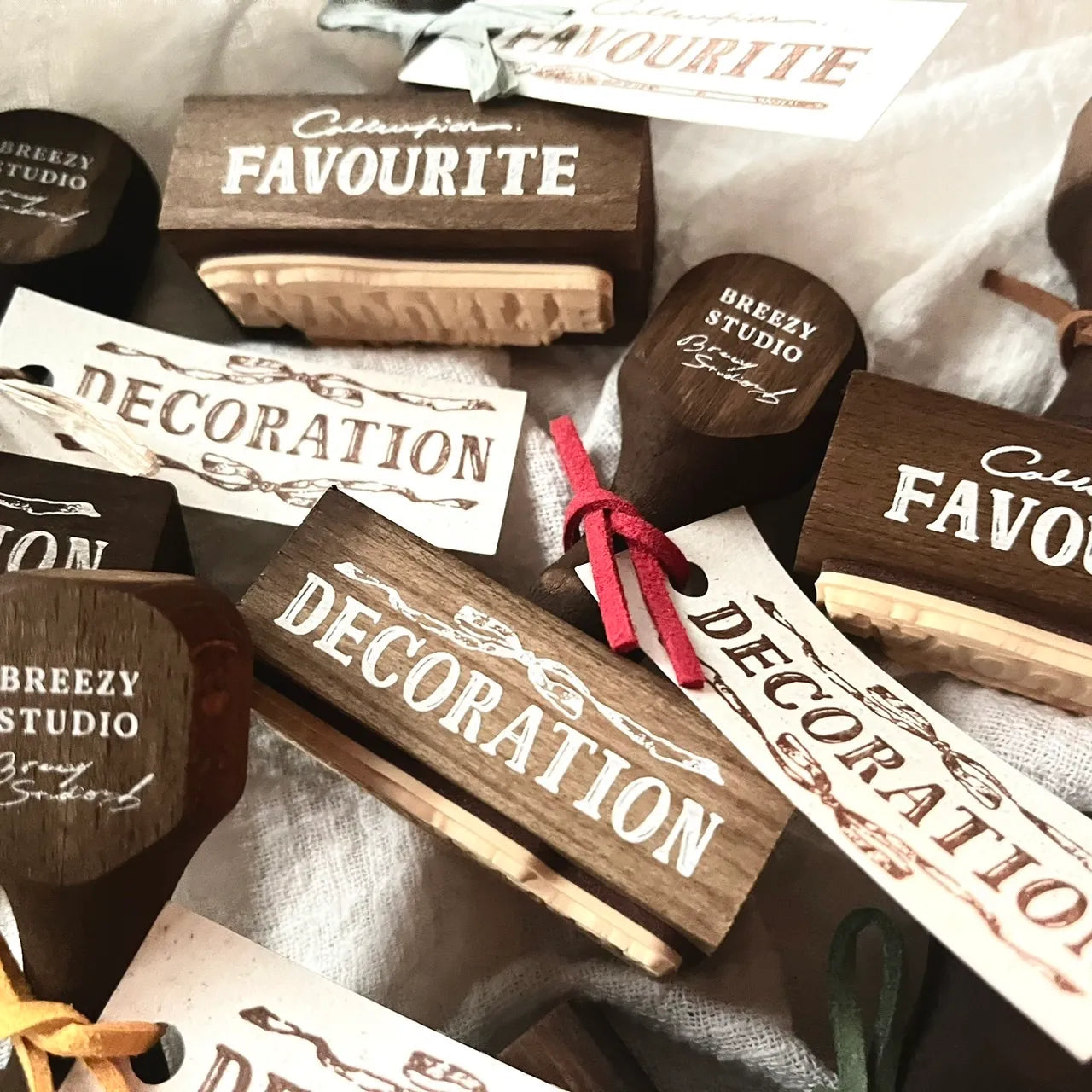 Breezy Studio - Vintage Wood Handle Stamp | Rubber Stamps