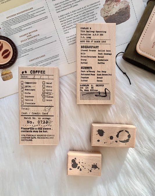 B.A.O Studio (BZ Studio) - Coffee Collection | Rubber Stamp
