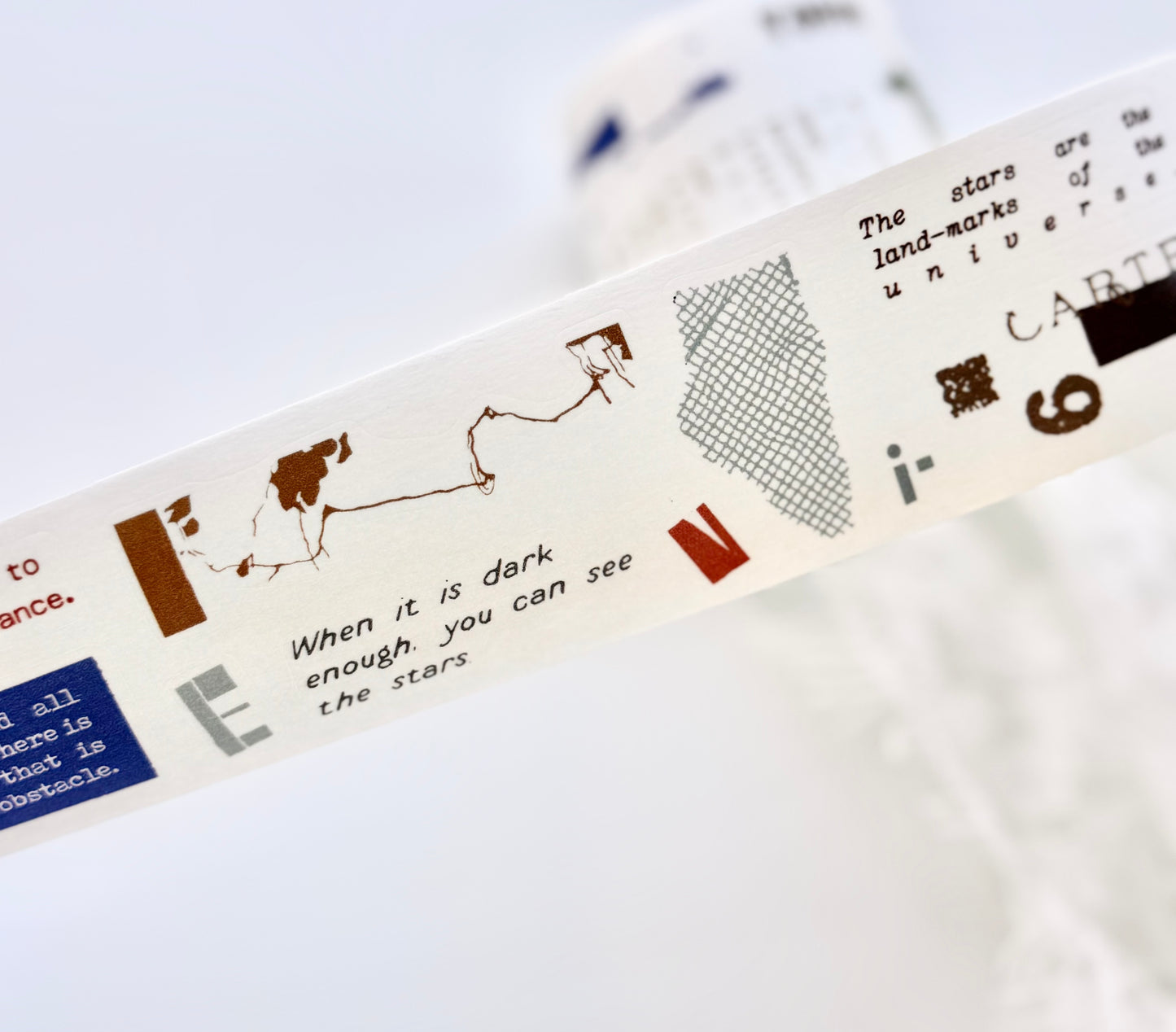 Two Raccoons - Dreams and Wilderness | 3.5cm Kiss-cut Washi Tape | Release Paper | 5M