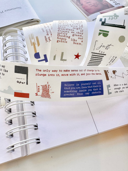 Two Raccoons - Dreams and Wilderness | 3.5cm Kiss-cut Washi Tape |  Release Paper | 5M