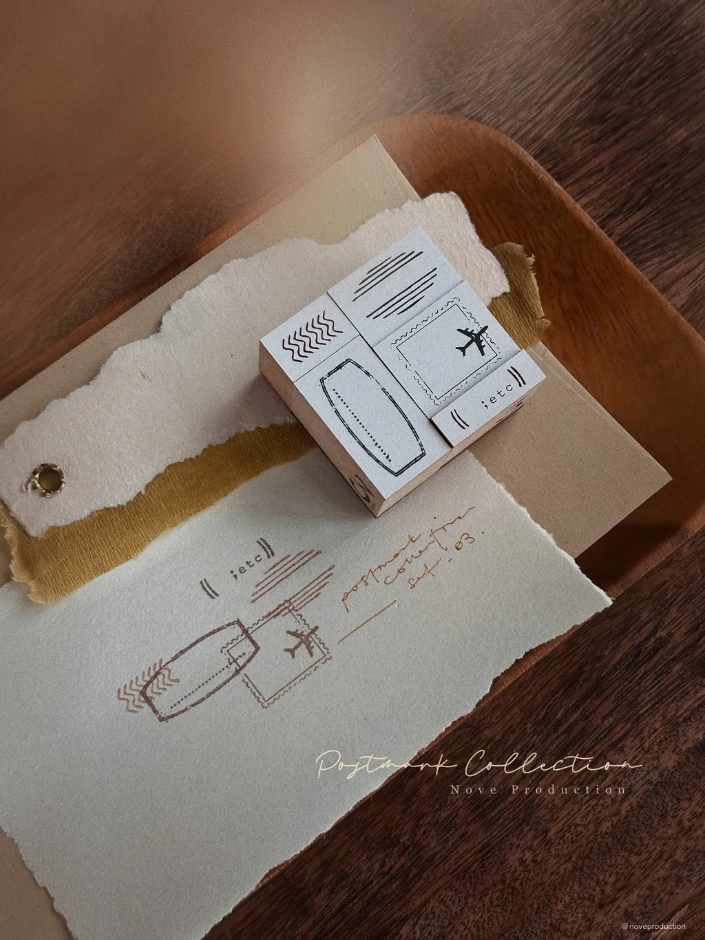Nove - Postmark | Rubber Stamp Set