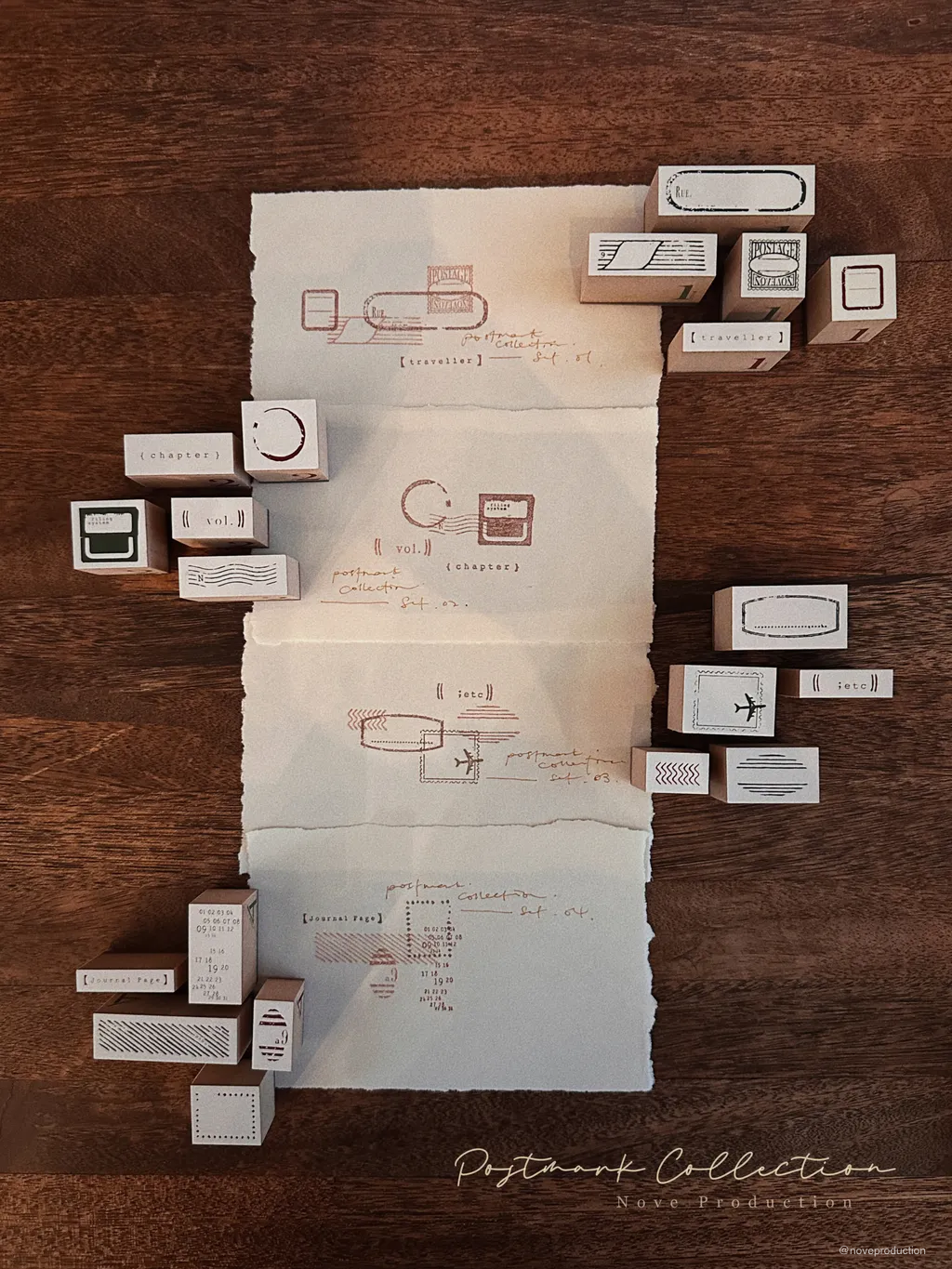 Nove - Postmark | Rubber Stamp Set