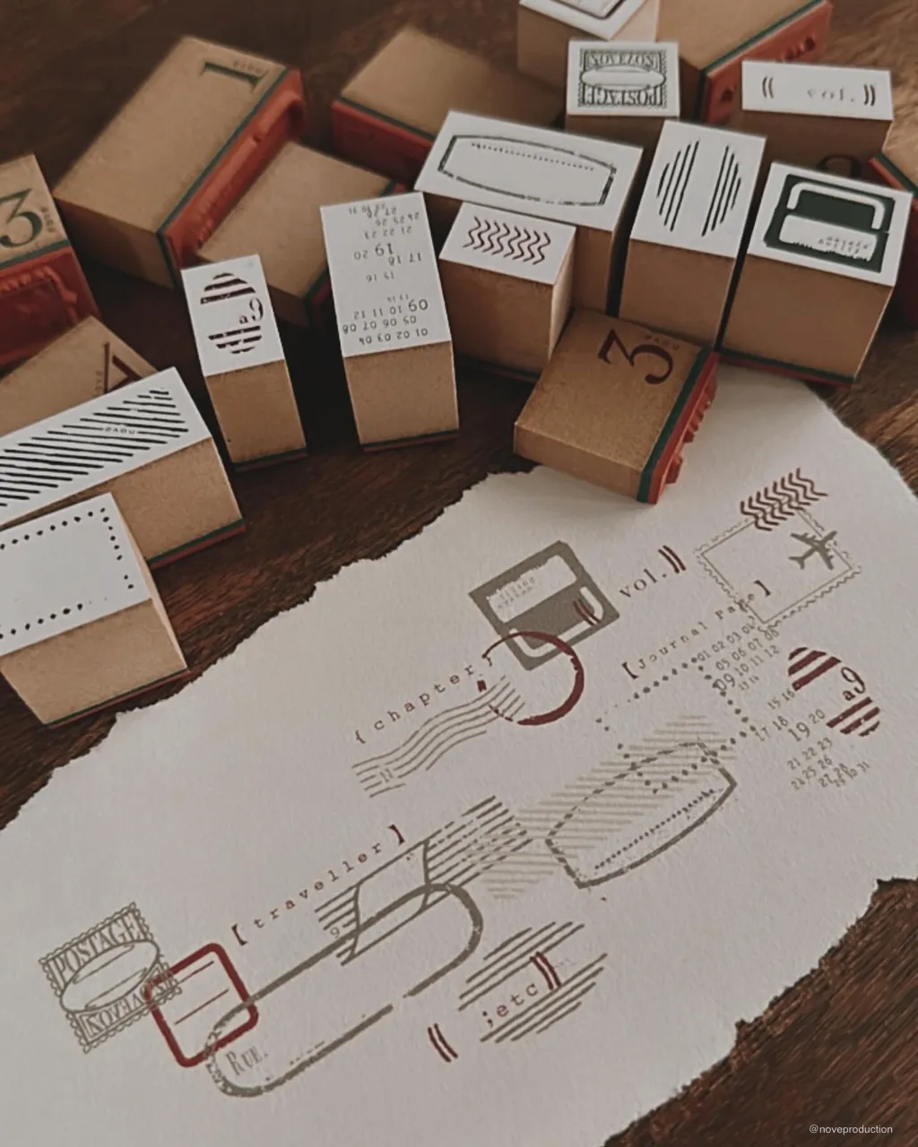 Nove - Postmark | Rubber Stamp Set