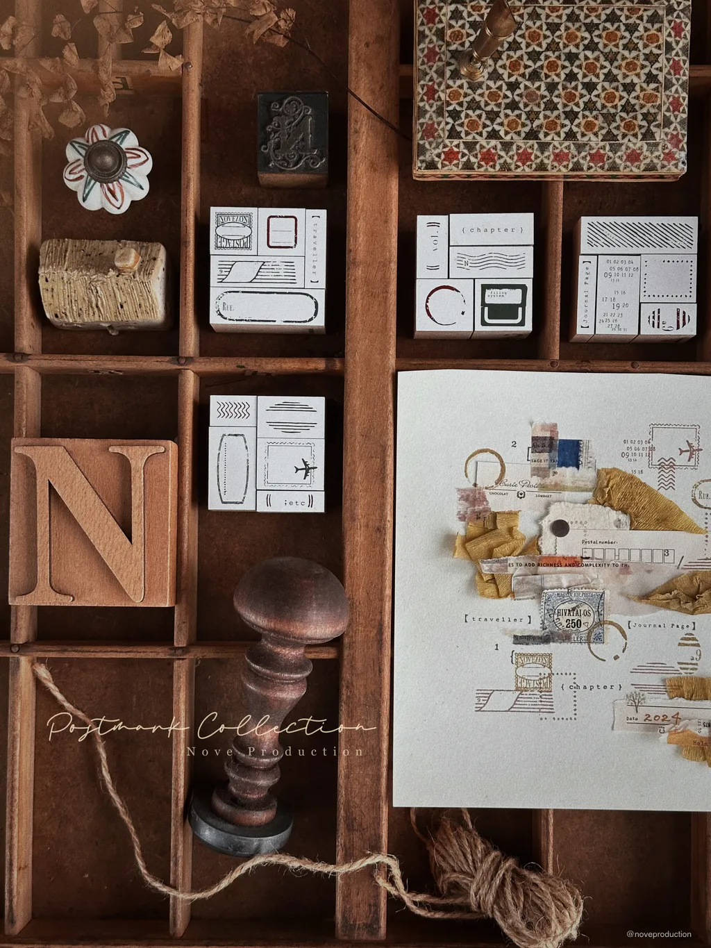 Nove - Postmark | Rubber Stamp Set