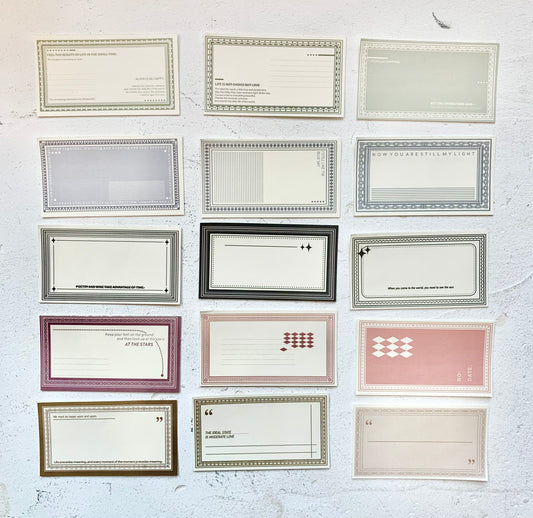 Ephemera Paper - Confess the Beginning | Note Pad | Special Paper