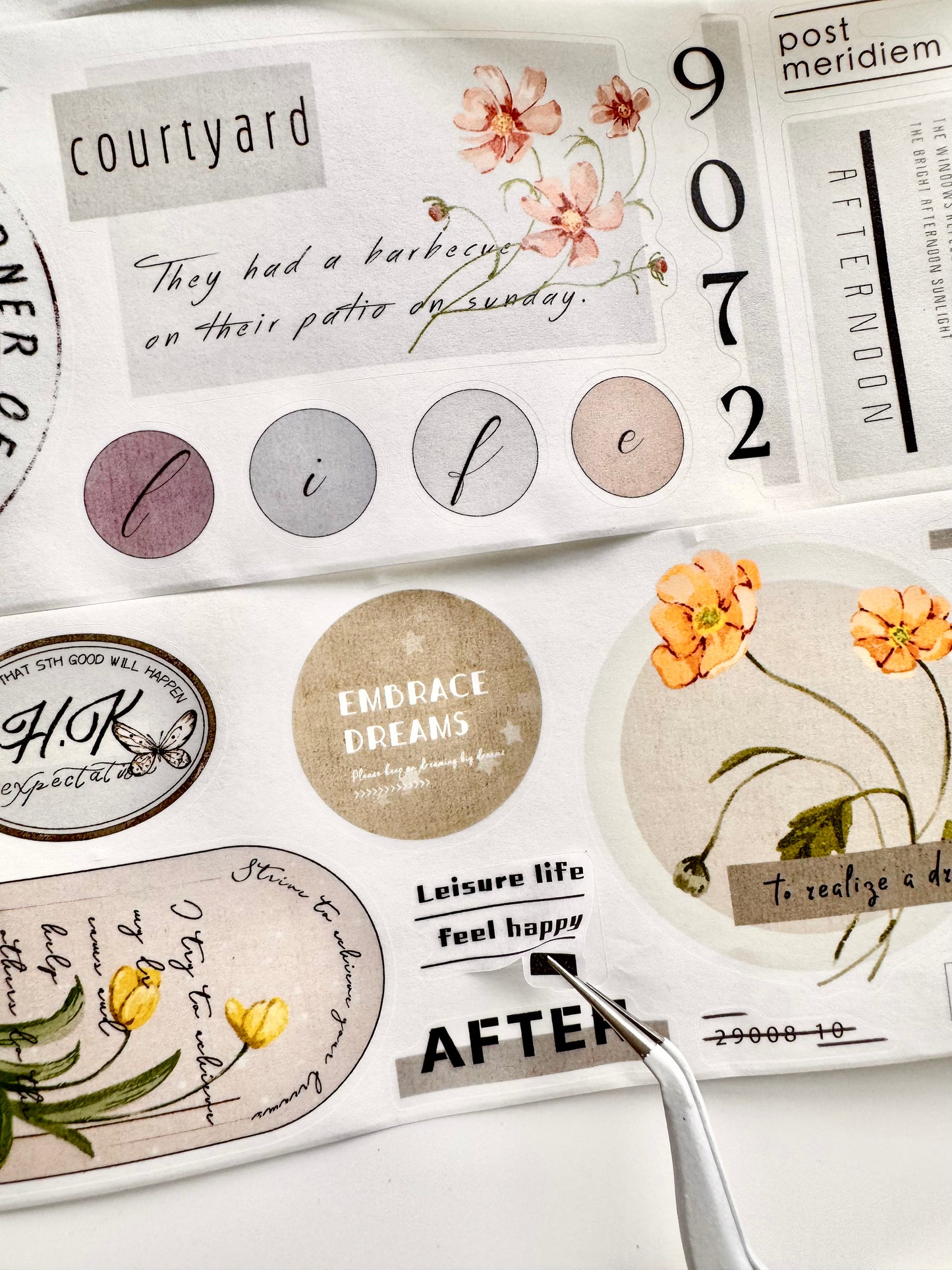 ZYS - Plaid of Spring | 6.5cm Kiss-cut Washi Tape |  Release Paper | 6M