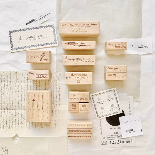 NEW! Two Raccoons X Partialafra - Beautiful Chaos | Wooden Box | Rubber Stamp