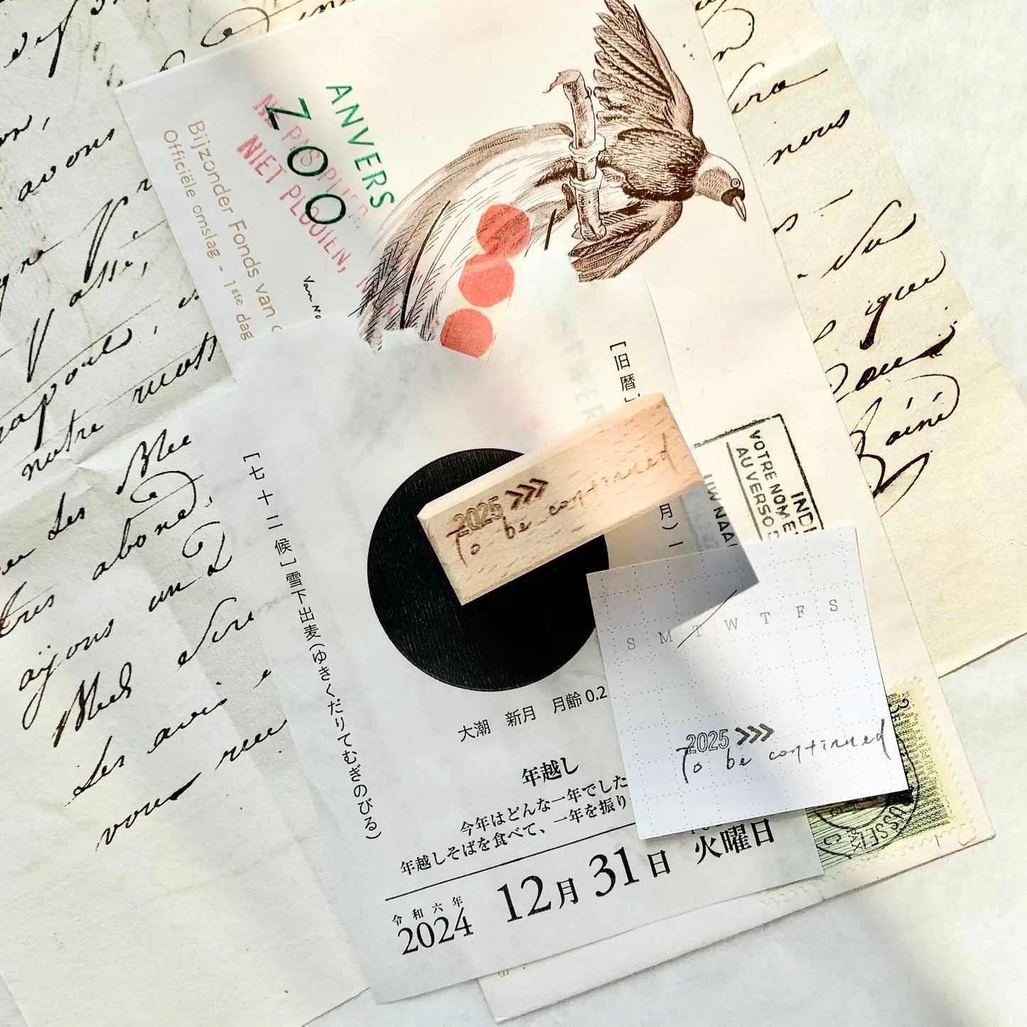 NEW! Two Raccoons X Partialafra - Beautiful Chaos | Wooden Box | Rubber Stamp