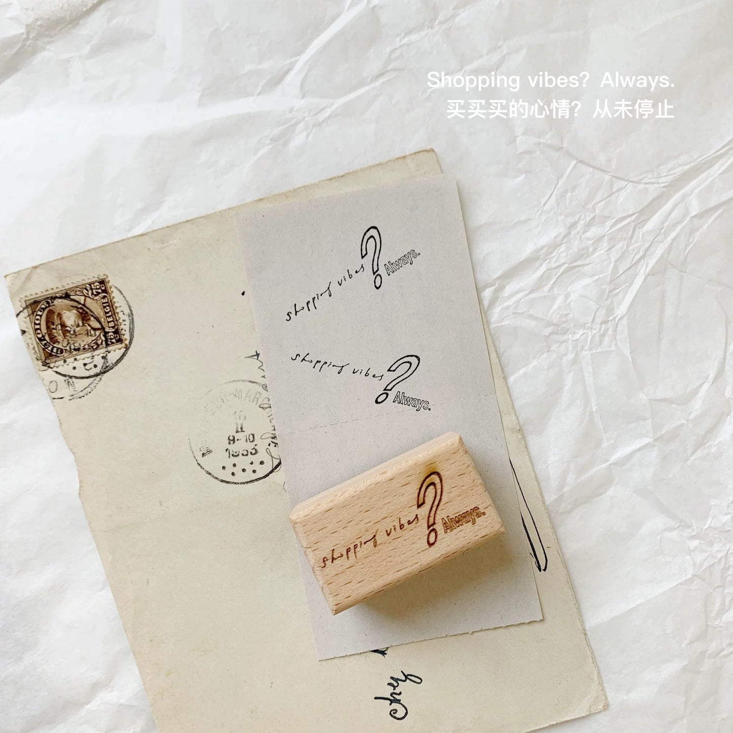 NEW! Two Raccoons X Partialafra - Beautiful Chaos | Wooden Box | Rubber Stamp