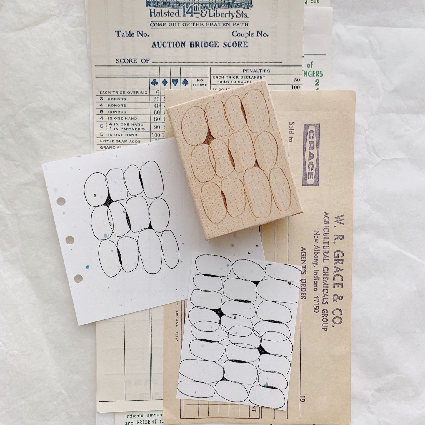 NEW! Two Raccoons X Partialafra - Beautiful Chaos | Wooden Box | Rubber Stamp