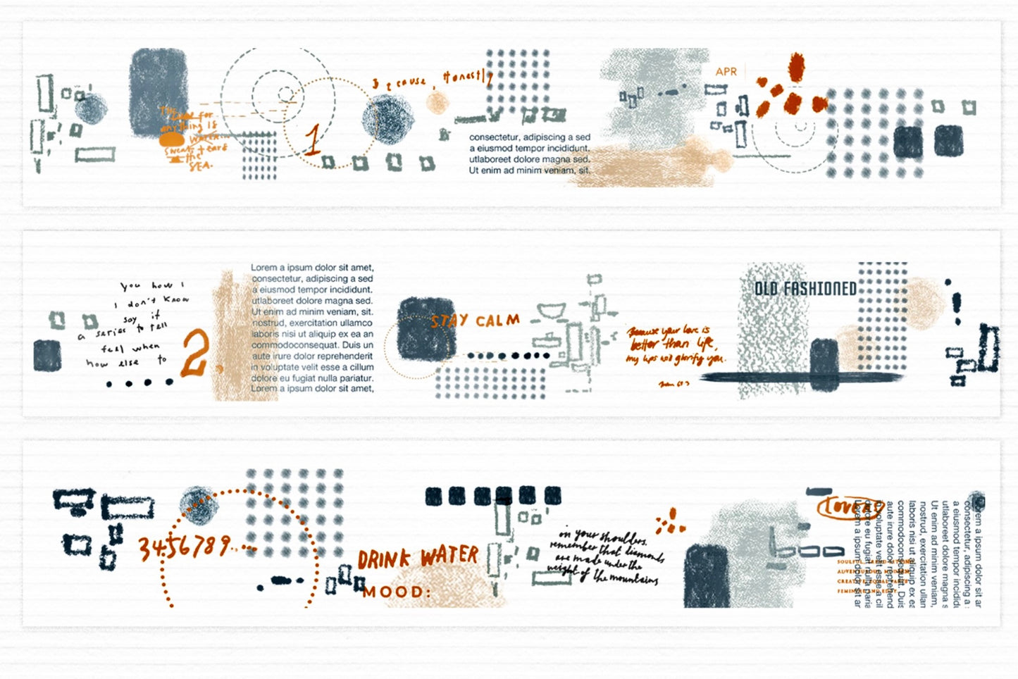 MOSSWOOD - Background I | 3cm PET Tape | Release Paper