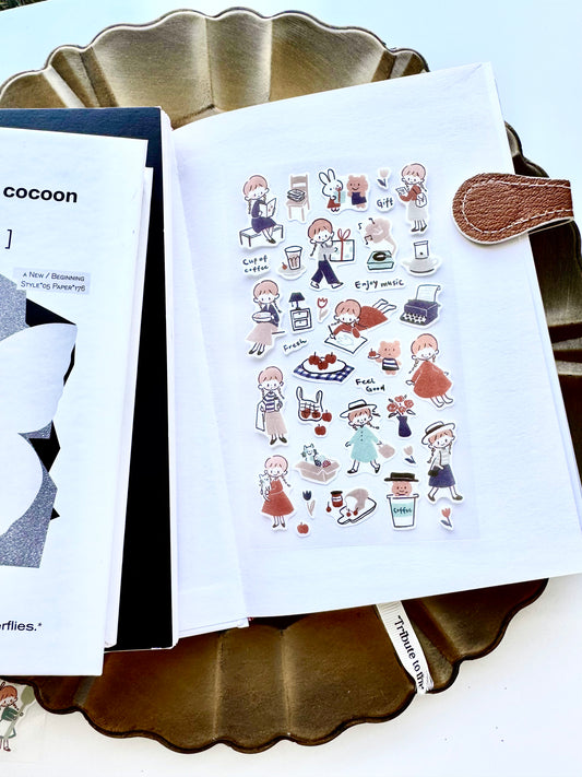 Molinta - Line & Color | Washi Paper | Die Cut | Sticker