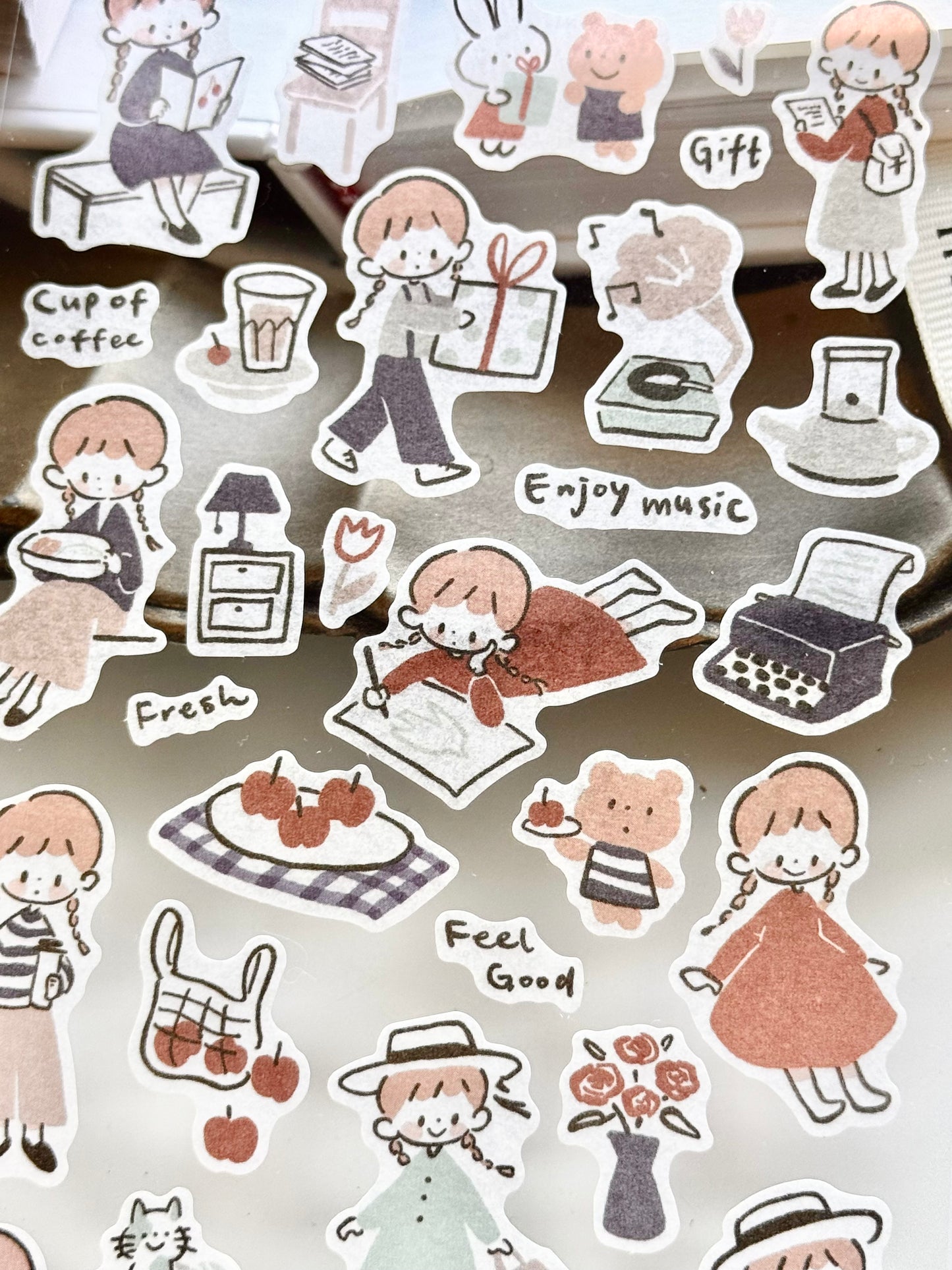 Molinta - Line & Color | Washi Paper | Die Cut | Sticker