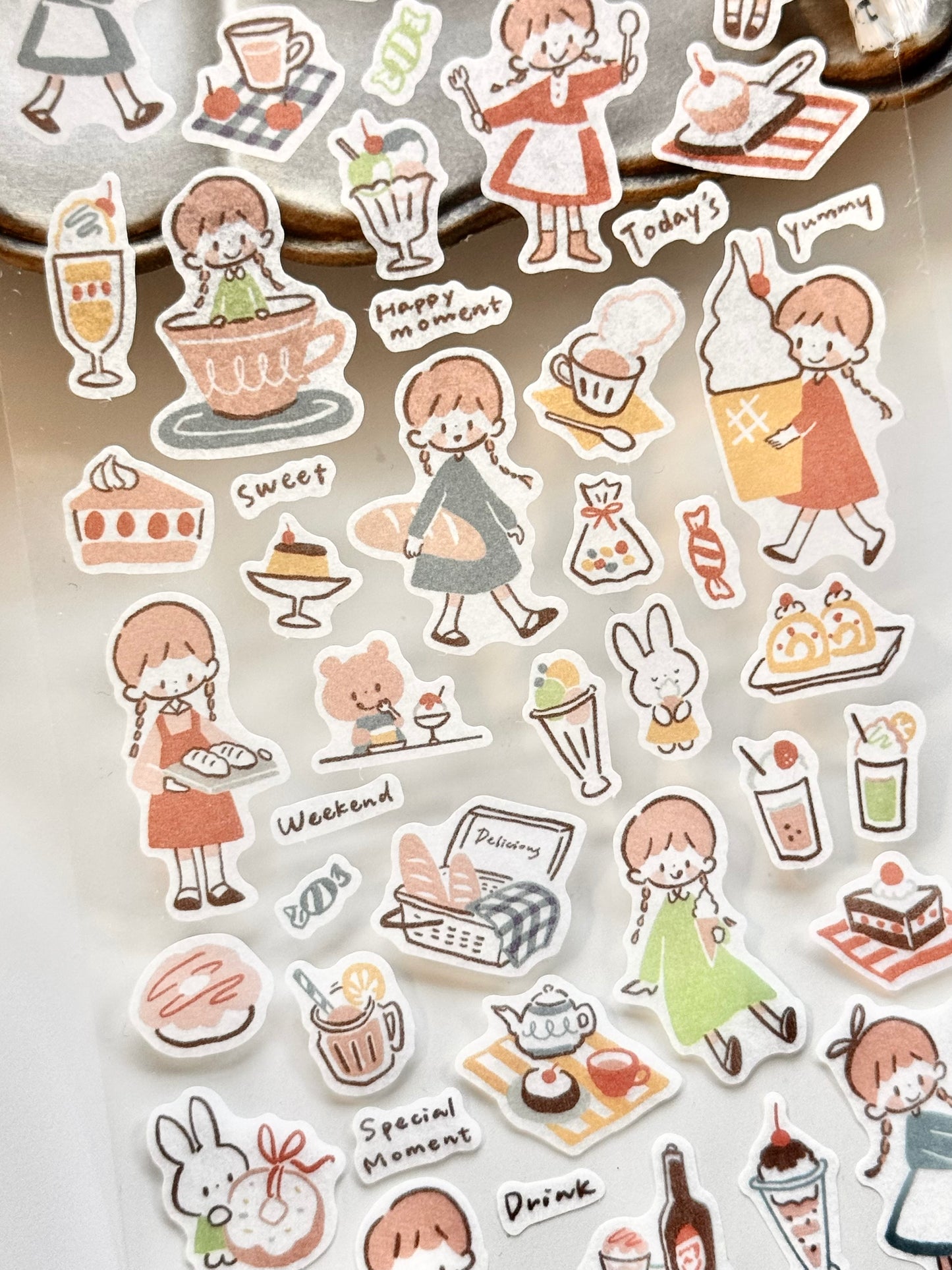 Molinta - Line & Color | Washi Paper | Die Cut | Sticker
