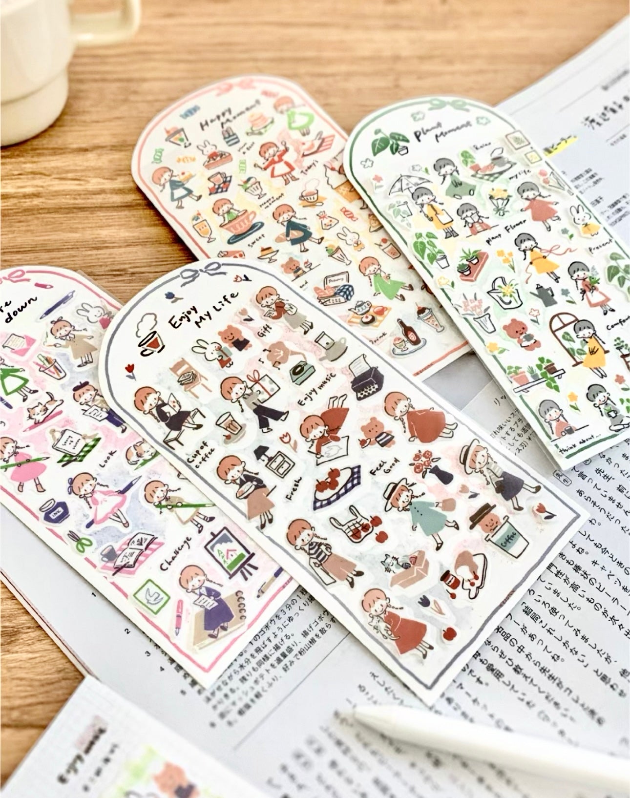 Molinta - Line & Color | Washi Paper | Die Cut | Sticker