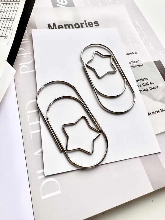 2pcs Super Large Clip | 7cm Metal Planner Clip | Bookmark | Notebook Decoration | Journaling Accessories