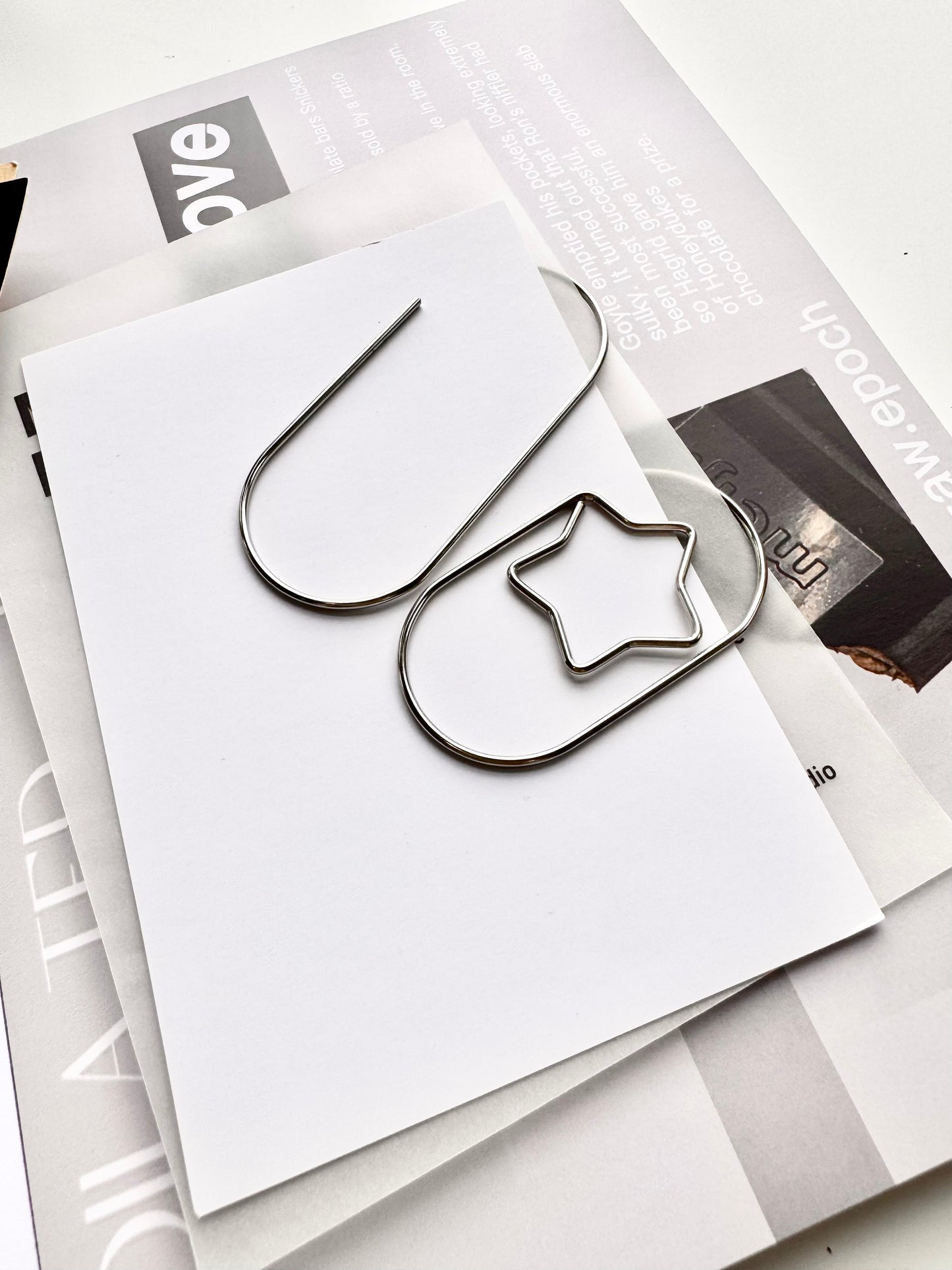 2pcs Super Large Clip | 7cm Metal Planner Clip | Bookmark | Notebook Decoration | Journaling Accessories