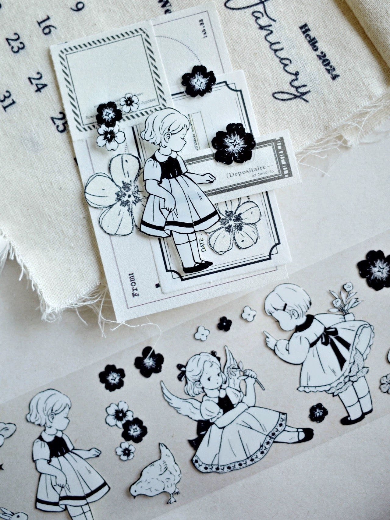 Yier Studio - Quiet Time | 6cm PET Tape | Release Paper | 5M