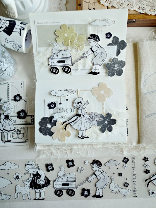 Yier Studio - Quiet Time | 6cm PET Tape | Release Paper | 5M