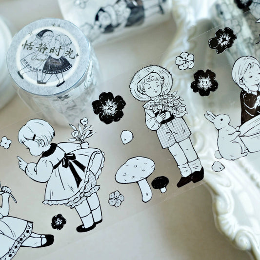 Yier Studio - Quiet Time | 6cm PET Tape | Release Paper | 5M