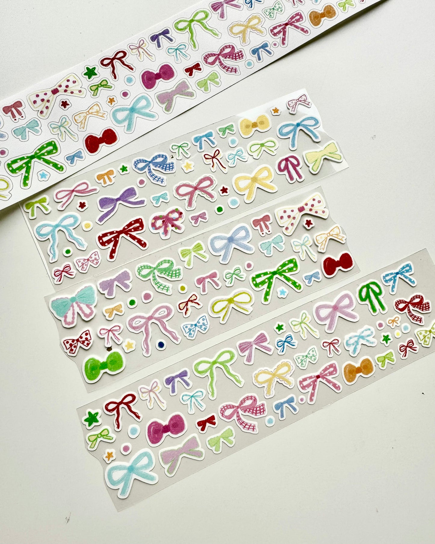 Lacreme - Velvet Ribbon | 5cm Kiss-cut Glitter Tape | Release Paper | 5M