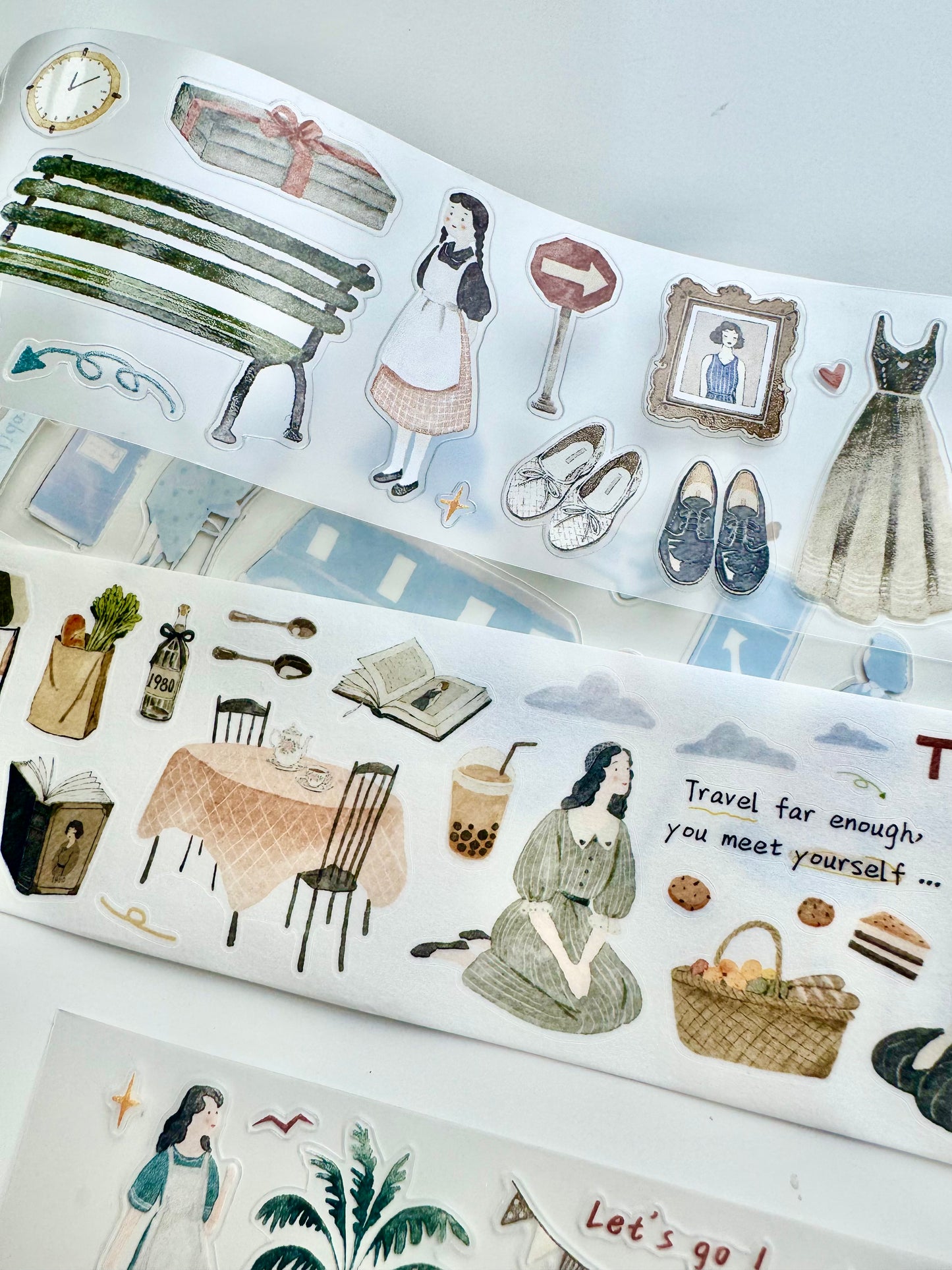 NEW! Yier Studio - Vol.6 Travel Journal | Kiss-cut | 5cm Tape | Release Paper | 5M