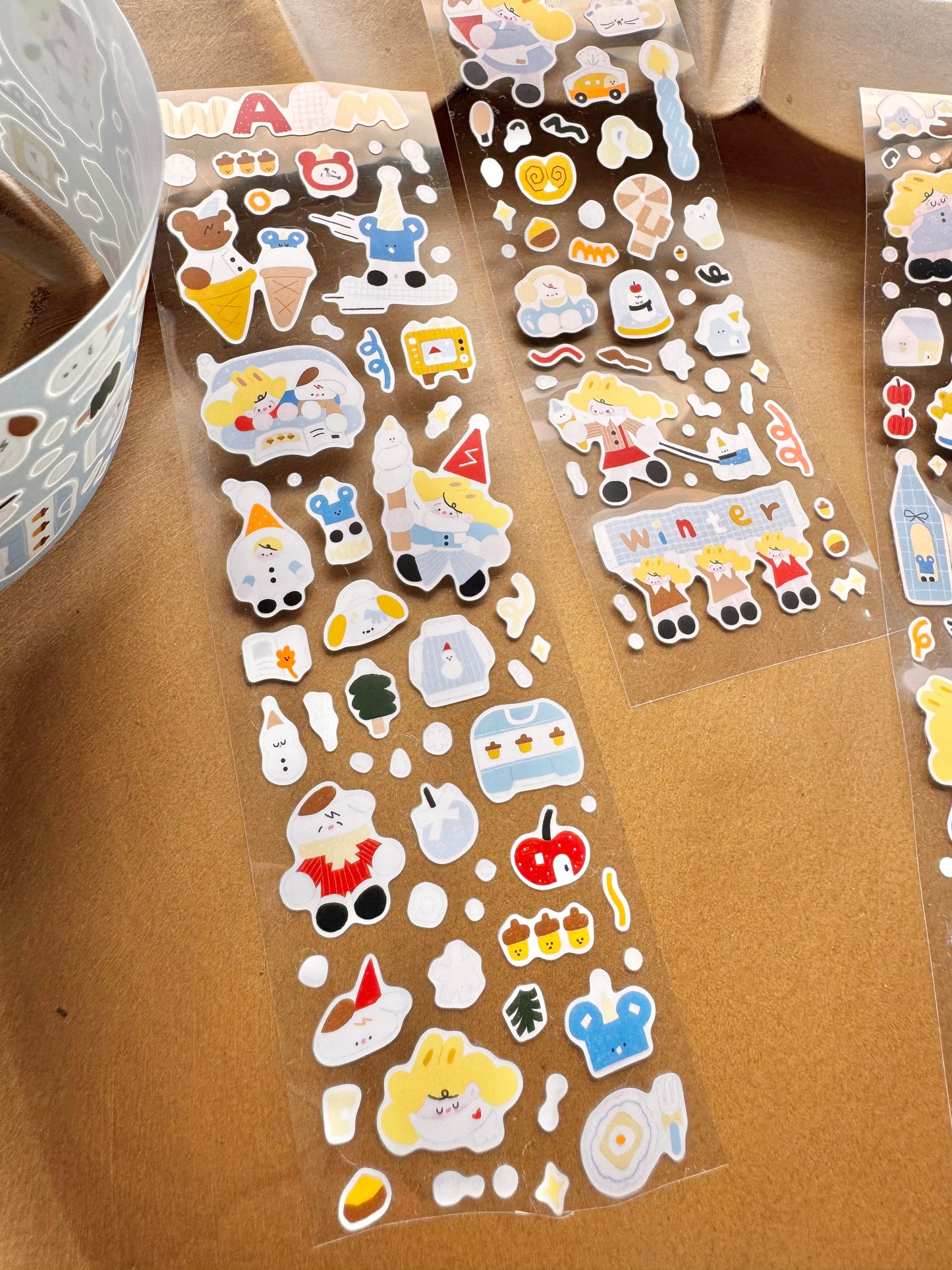 NEW! Lacreme - Warm Winter | Kiss-cut | 5cm Synthetic Paper Tape | Release Paper | 5M