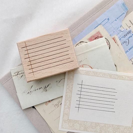 Two Raccoons X Partialafra - Mantras | Wooden Box | Rubber Stamp Set