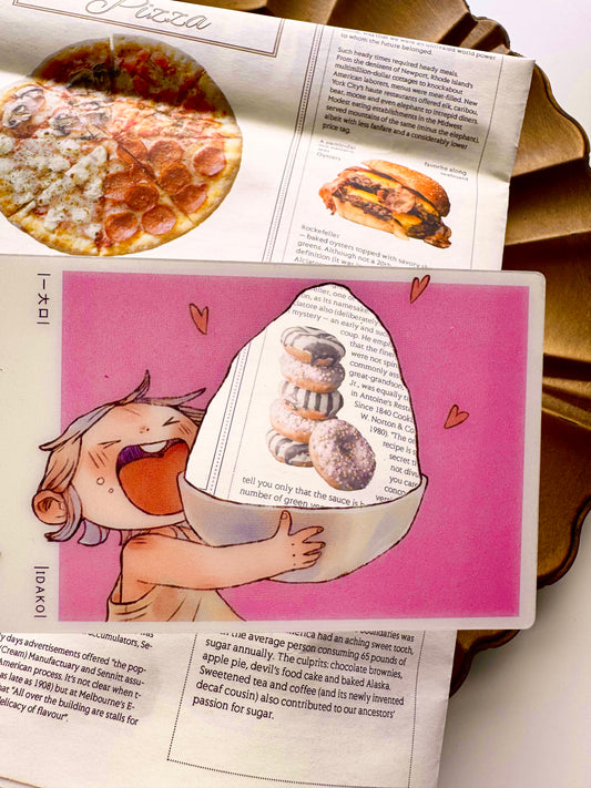 NEW! YDK - Eating | PVC Card |  Ephemera Paper | Divider Page