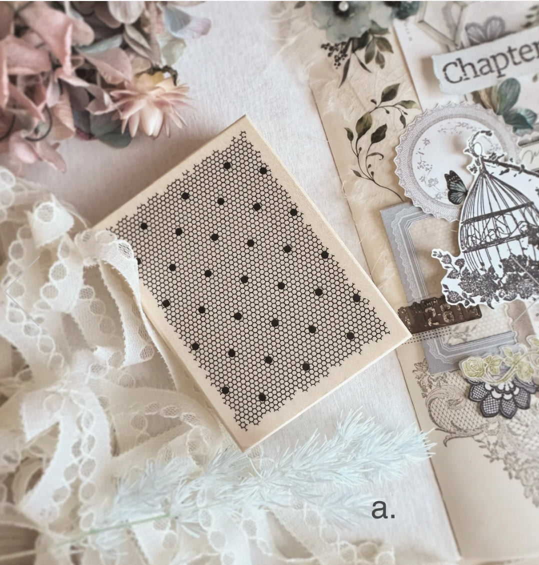 Journal Pages - In Love With Lace - Love Lace | Rubber Stamps