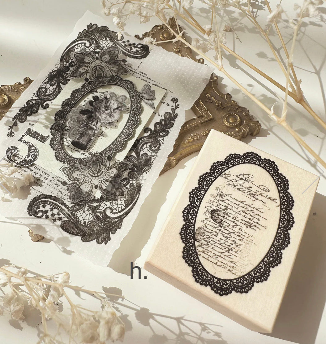 Journal Pages - In Love With Lace - Love Lace | Rubber Stamps